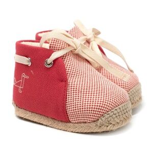 Hermes Kids Red Petit Chalutier Espadrilles